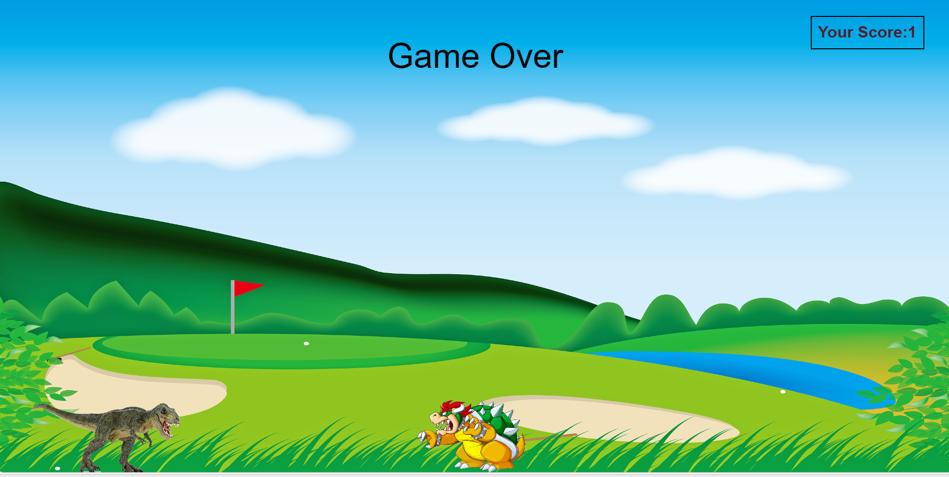 Action Game Save the dino